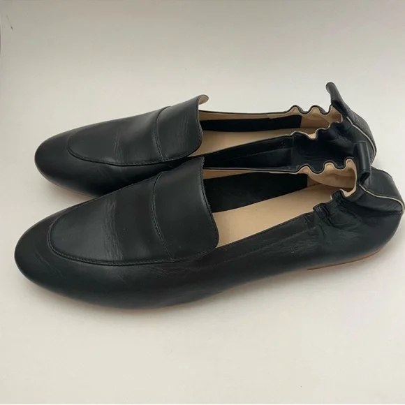Everlane Black Leather Slip-On Loafers The Day Glove with Elastic Heel Size 11 - Picture 5 of 11